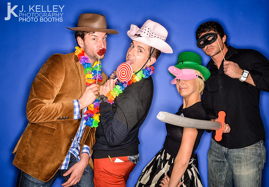 Guests have fun in an affordable photo booth rental in Columbia, Mo