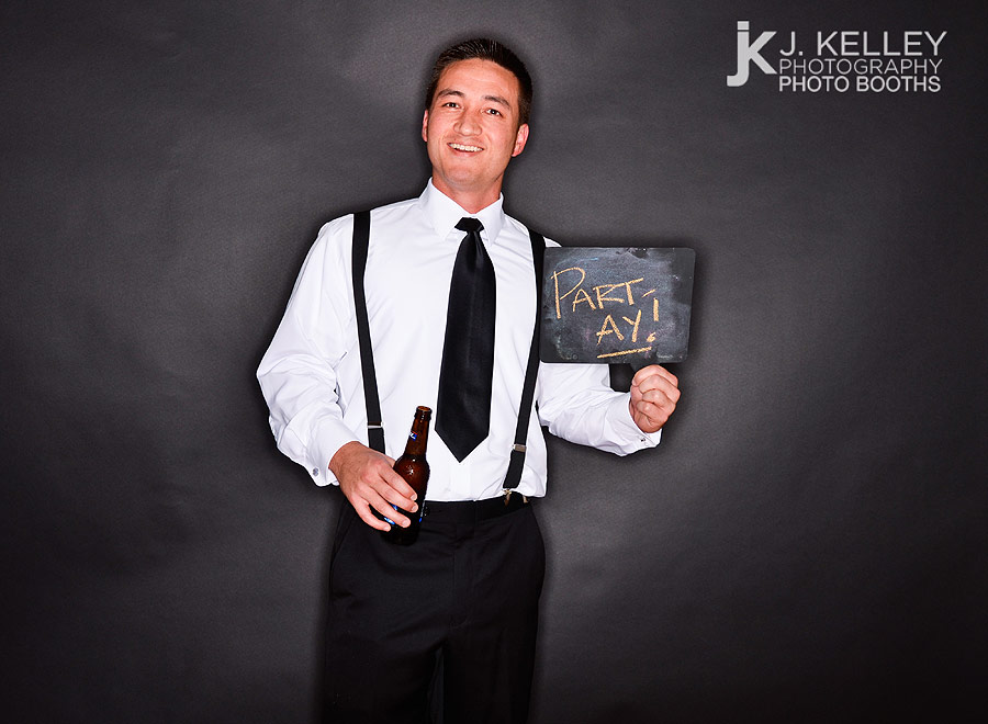 This guy likes to Part- Ay at a Columbia Mo wedding reception