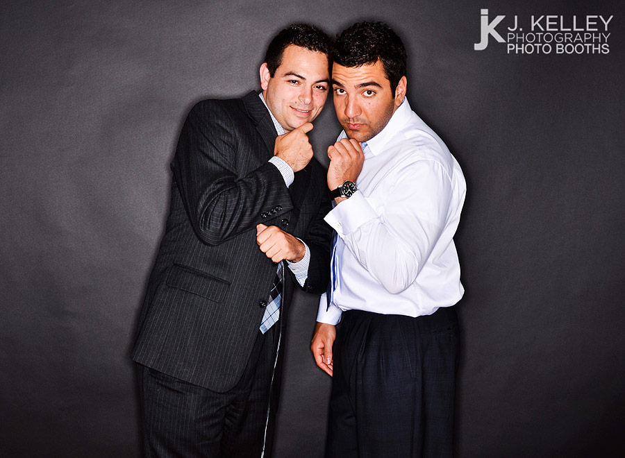 Black background photo booth rental in Columbia Missouri