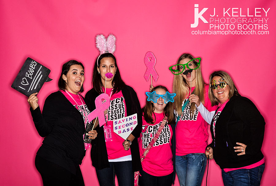 Special event photo booth rentals in columbia mo for breast cancer fundraser event