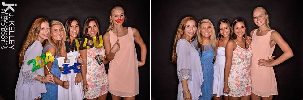 high school graduation photo booth, Columbia Country Club, Missouri